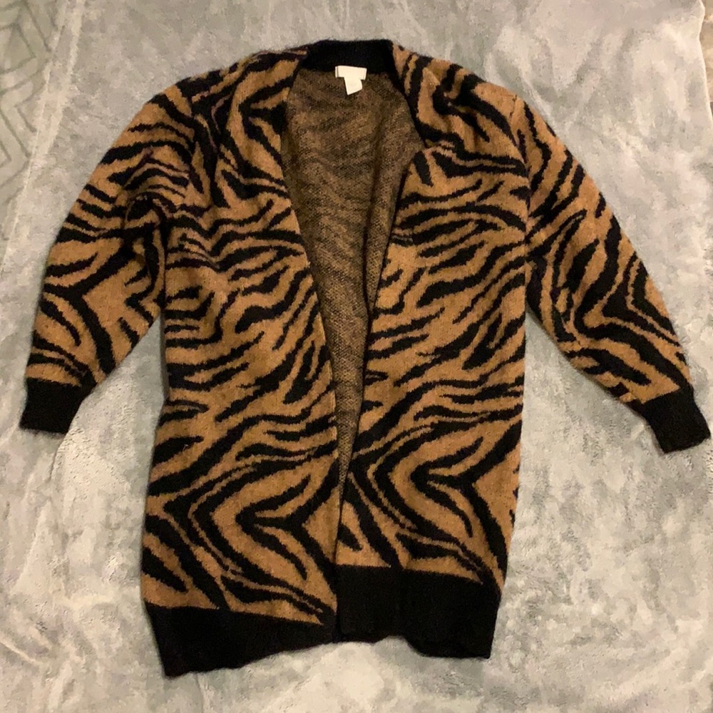 H&M Tiger Cardigan Size S